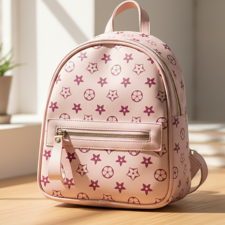 Tas Punggung-Tas Ransel Mini Wanita Motif Bunga Korean Style/Ransel Sekolah/ Ransel Wanita Korea/ Ra