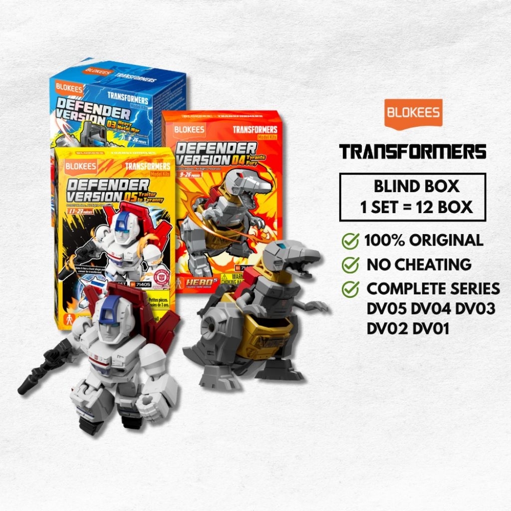 BLOKEES TRANSFORMERS DEFENDER VERSION DV05 DV04 DV03 DV02 DV01