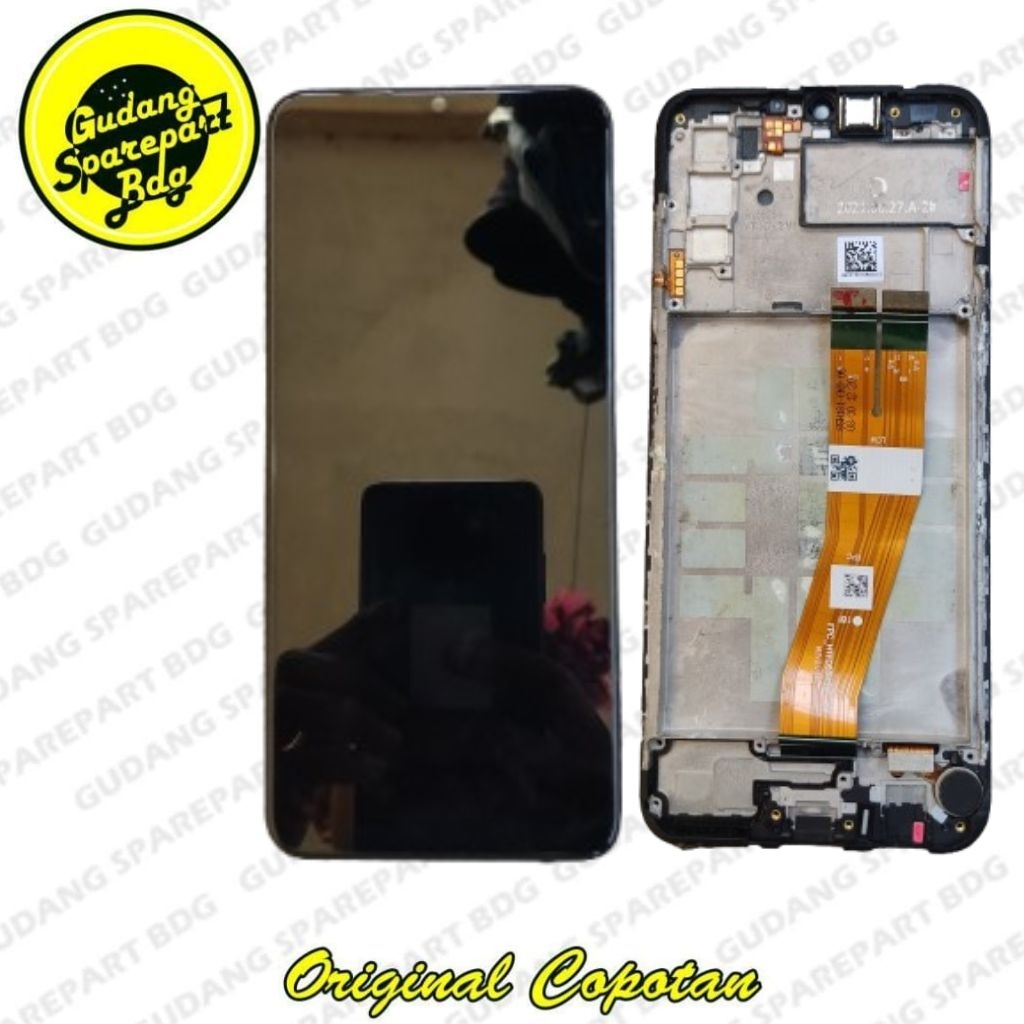 Lcd  Freme Samsung A03s A037 fullset Original bawaan Hp