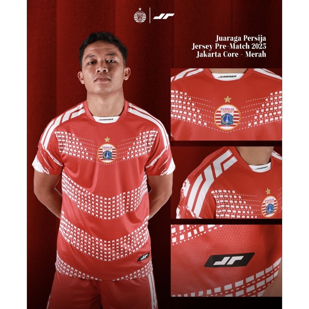 (SIZE S) jersey bola persija jakarta prematch red original 2025