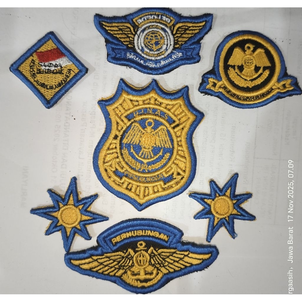 Atribut dishub Bordir timbul 3d