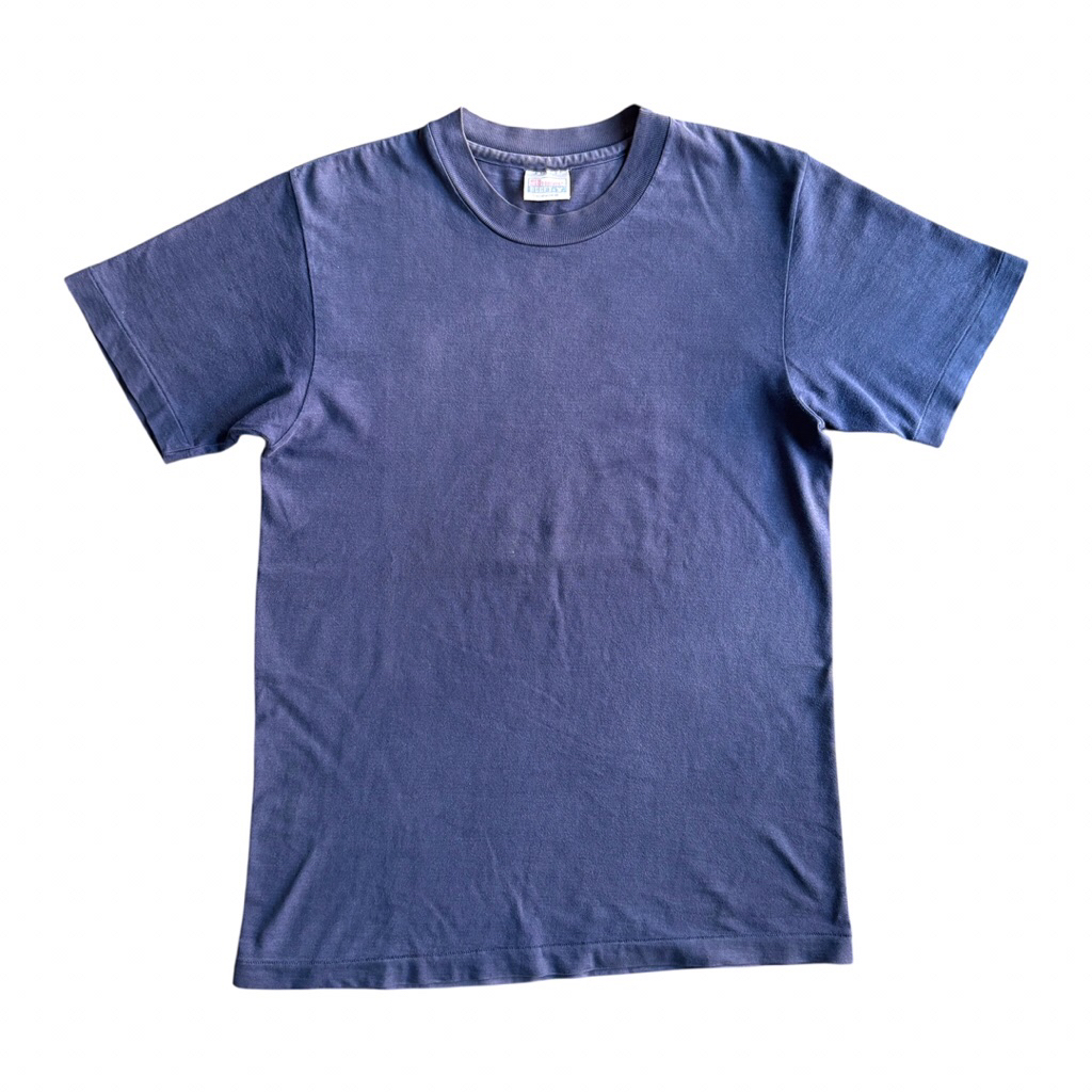 Blank Tee/Kaos Polos Vintage Hanes Beefy Navy 90s