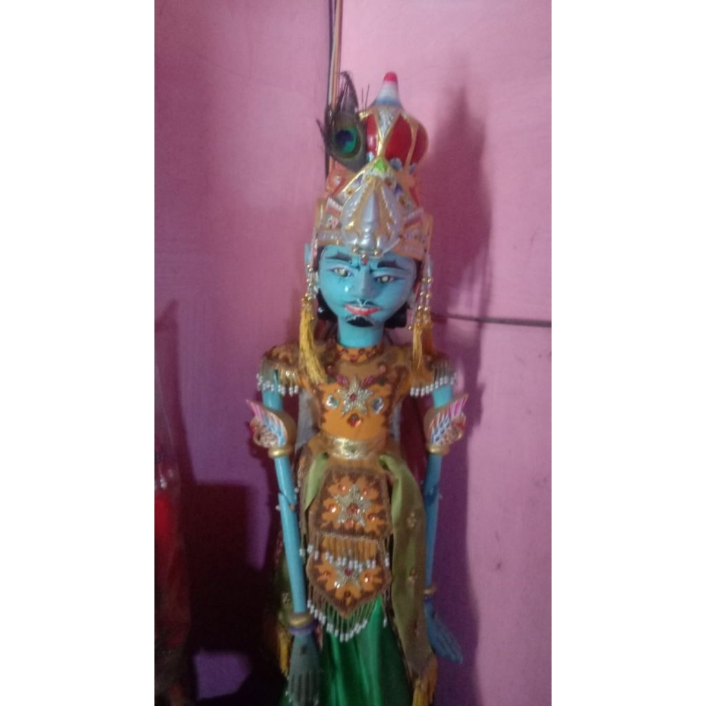 wayang golek kresna biru ukuran pentas