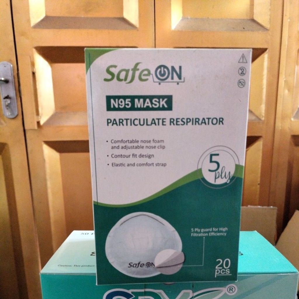 Masker N95 Safelock Respirator 1box 20pcs