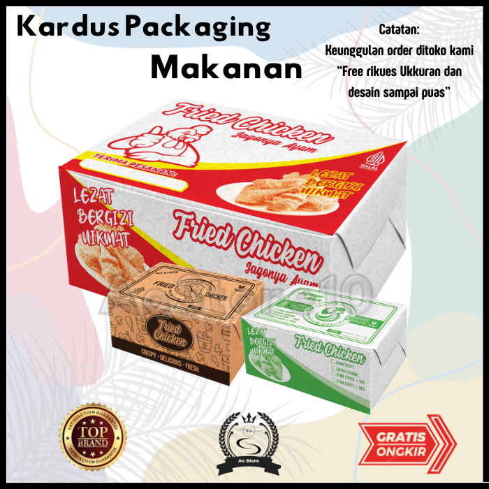 Dus Geprek wadah kemasan Chicken kemasan Geprek box ayam geprek Custom FREE KONSULTASI DESAIN
