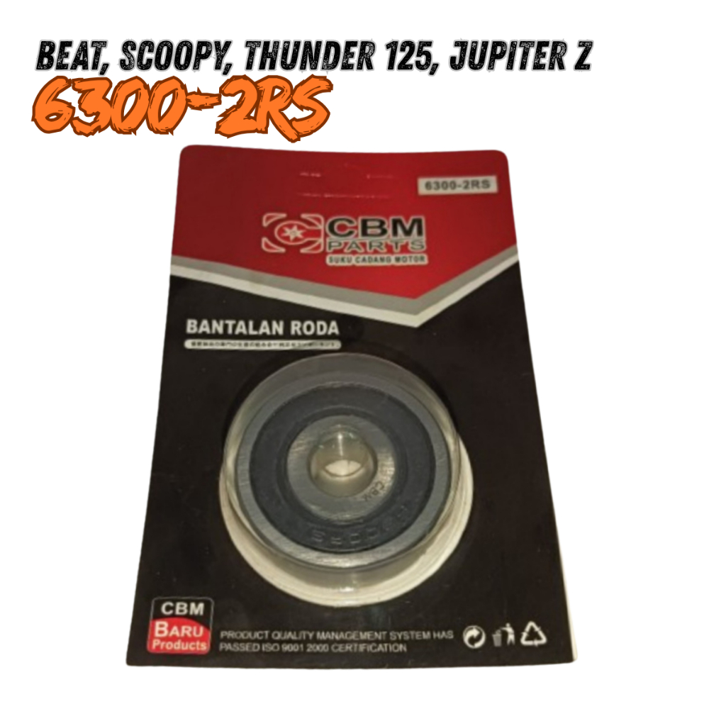 bearing 6300 - laher 6300 original CBM - Beat  - Scoopy  - Vario  - Supra - Thunder 125 - Jupiter Z 