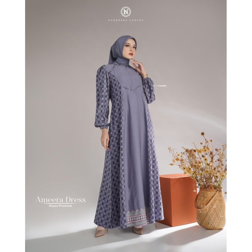 AMEERA SERIES  DRESS, MIDI & BLOUSE NADHEERA LUXURY