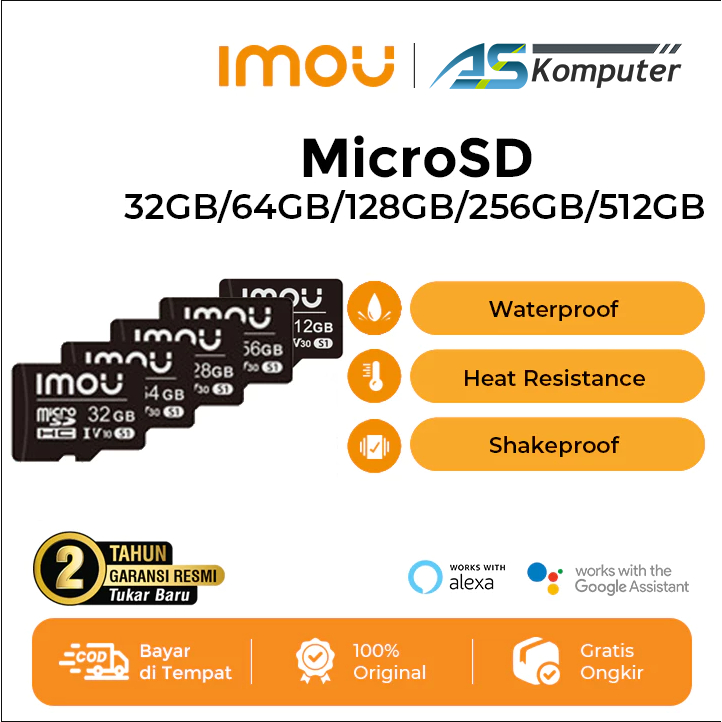 IMOU Memori MicroSD 32GB HP dan CCTV Kartu Memori Memory Card Class 10 ST2-32 S1