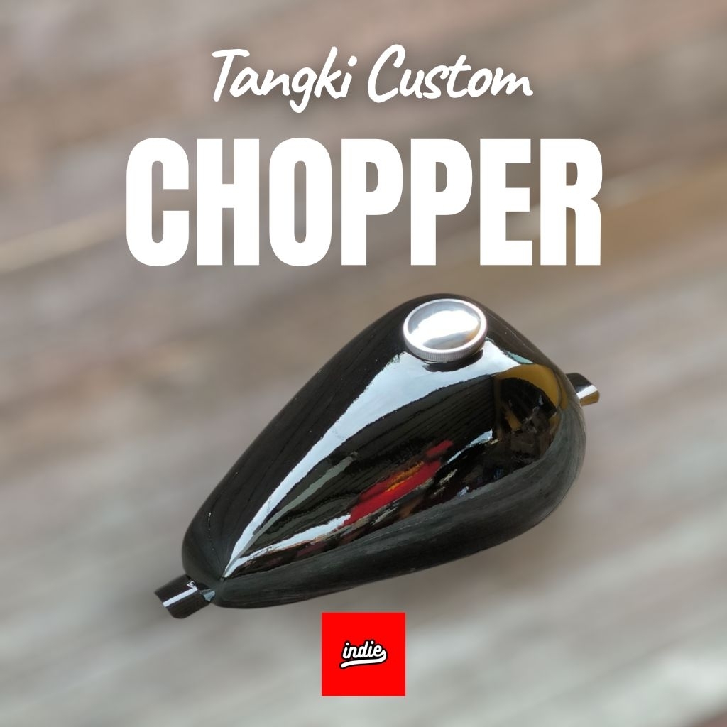 Tangki Motor Custom Model Chopper untuk Rangka Single Frame