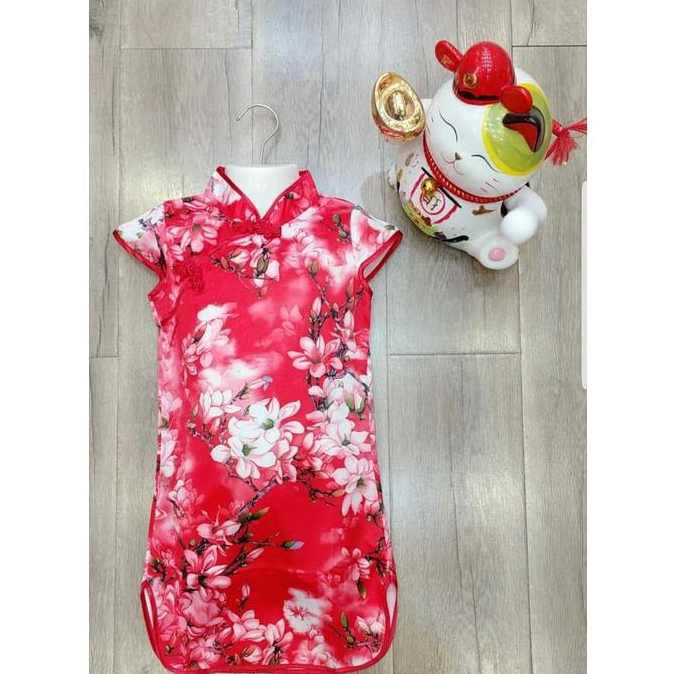 Cheongsam Dress Pesta Anak Baju Batik Pesta Anak Murah Chongsam Merah