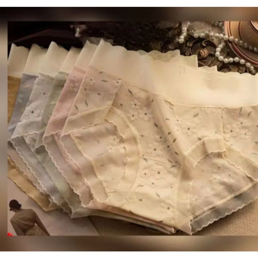 Mulberry Silk Crotch Lace Panties