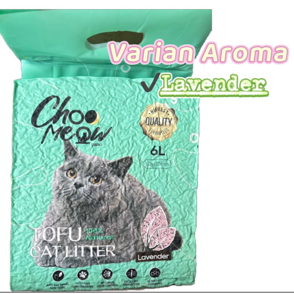 pasir gumpal Tofu cat 6 L Choo Meow