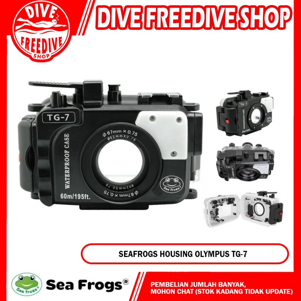 Underwater Housing Seafrogs Camera Olympus Tough TG-7 Case Sea Frogs Kamera Selam TG7 Scuba Diving D