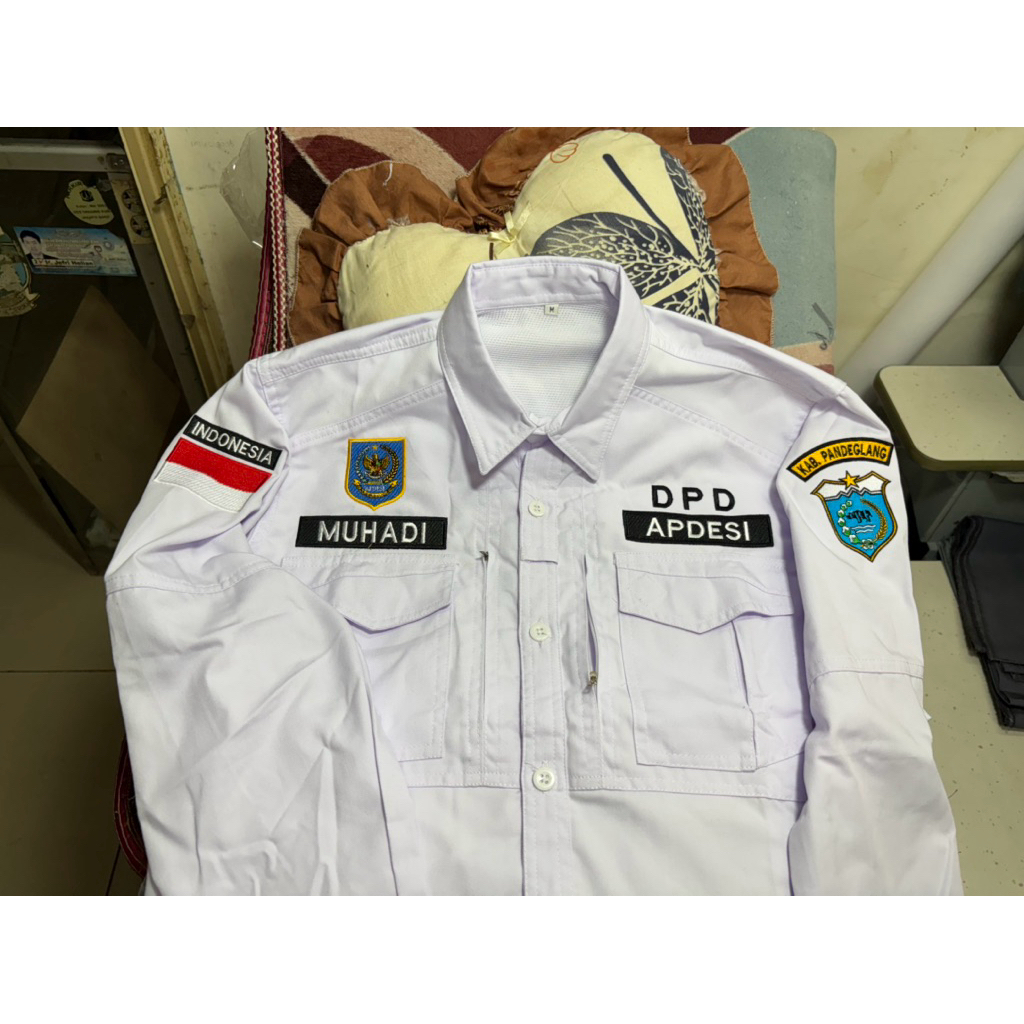 KEMEJA APDESI MODEL TACTIKAL (BEBAS CUTOM LOGO)