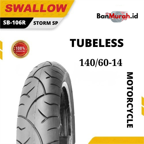 Ban Luar Sepeda Motor Swallow SB-106 R STORM 140/60-14 Ring 14 Tubeless