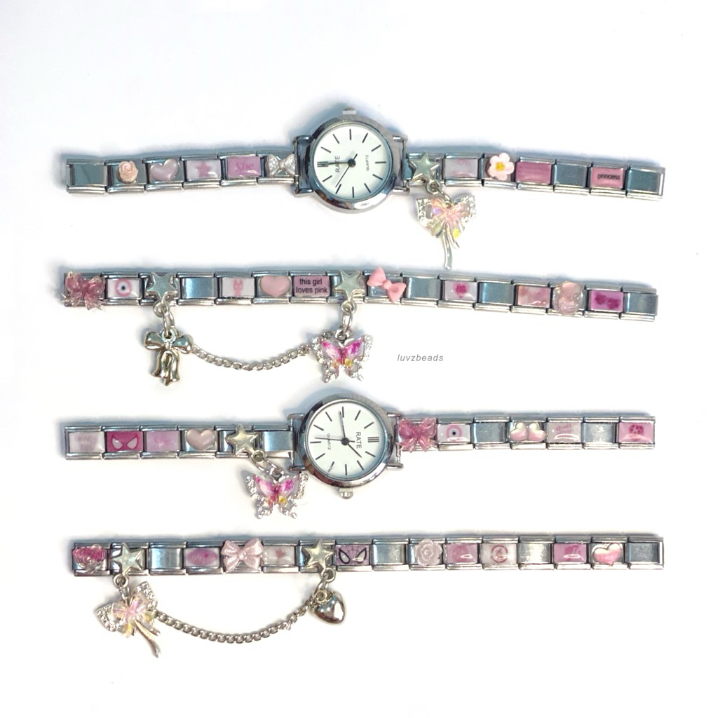 italian charm bracelet watch