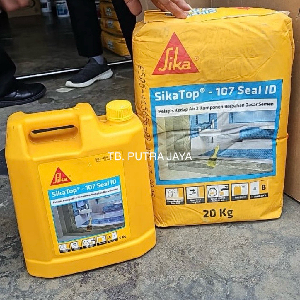 Sika Top Seal 107 25KG SET Semen 20KG + Cairan 5 KG / SikaTop TopSeal Pelapis Anti Bocor Waterproofi