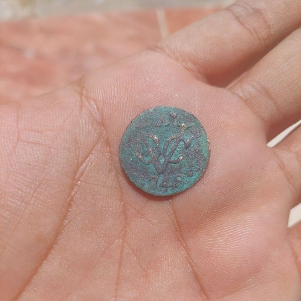 Koin Belanda Voc Zeeland 1748 fine