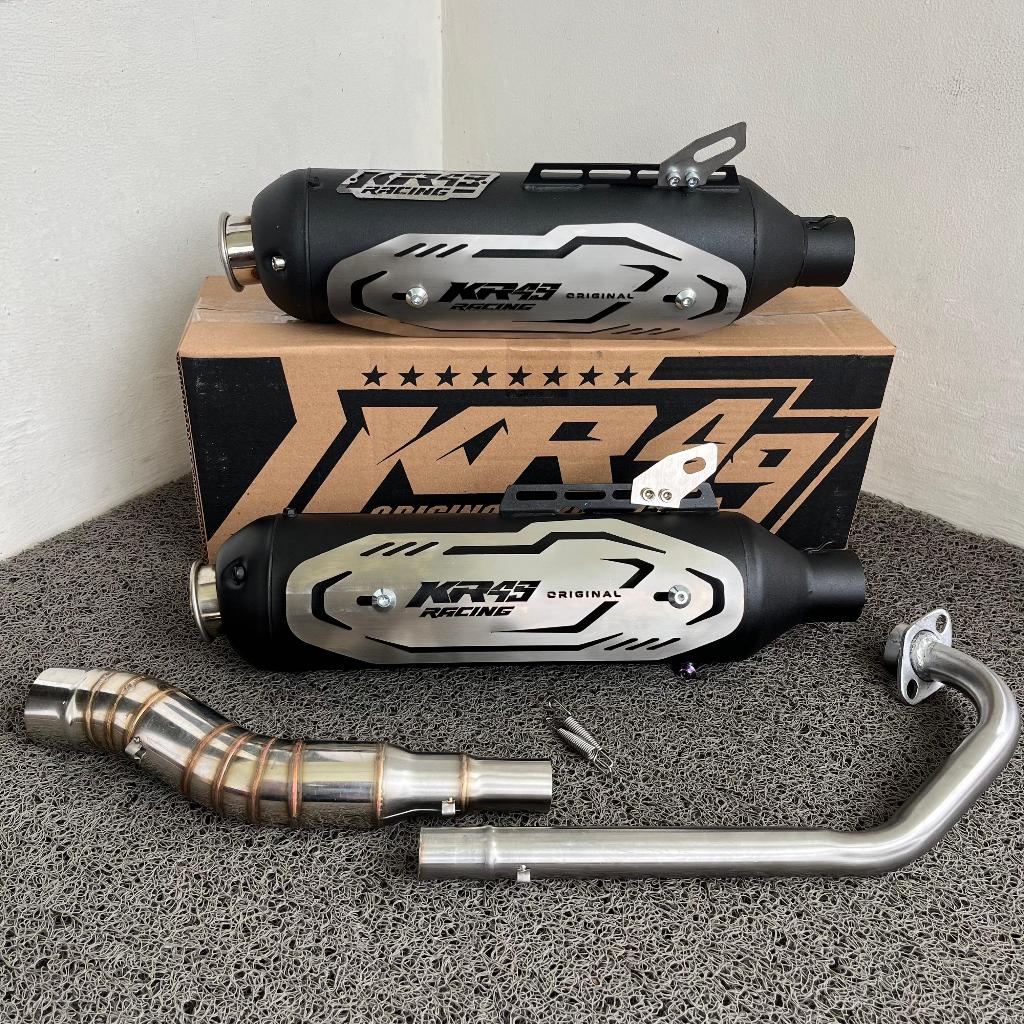 Knalpot Moncong Kinochi sport V2 inlet50 standar racing Vixion R15 CB R SONIC MX KR49 Original