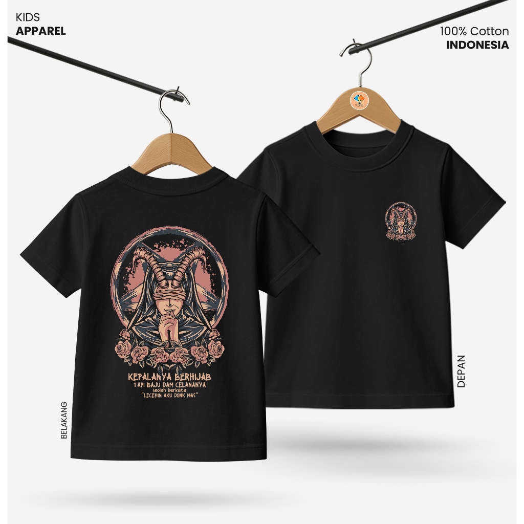 Baju Kaos Distro Anak Laki Laki Depan Belakang Keren Usia 3 - 10 Tahun - Kidswear Motif Pluralisme V