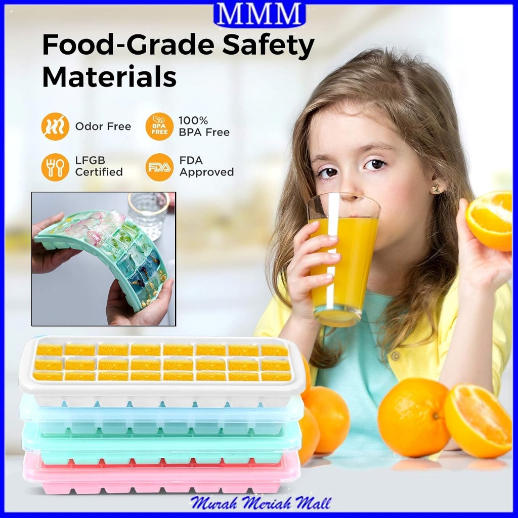 Cetakan Es Batu Cokelat Jelly Silicone Sekat Food Grade Anti Pecah — 8
