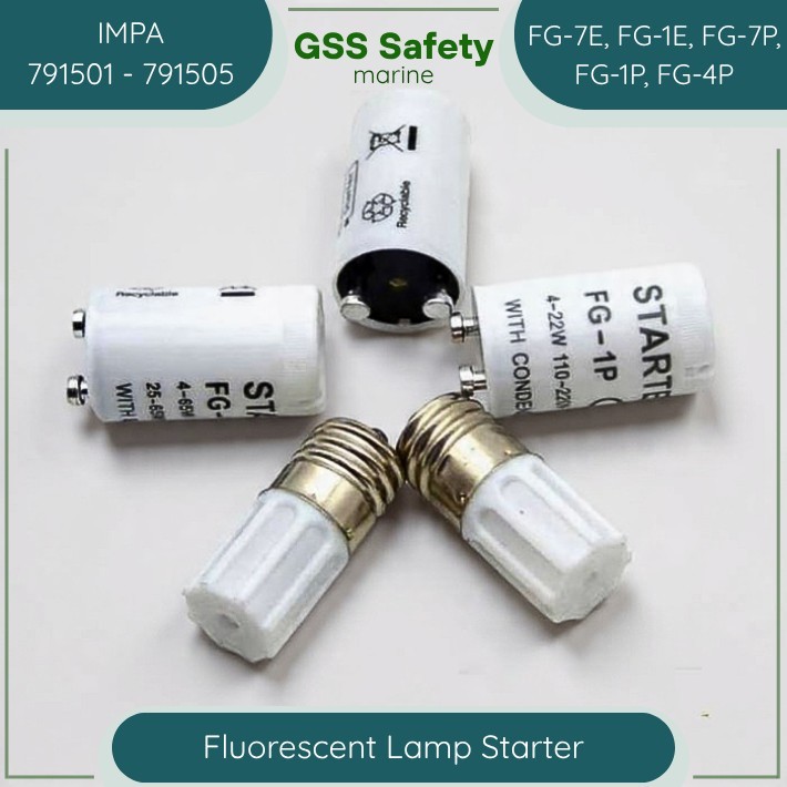 Fluorescent Lamp Starter - Starter for Fluorescent Lamp IMPA 791501 - 505 / Starter Lampu Pendar FG-