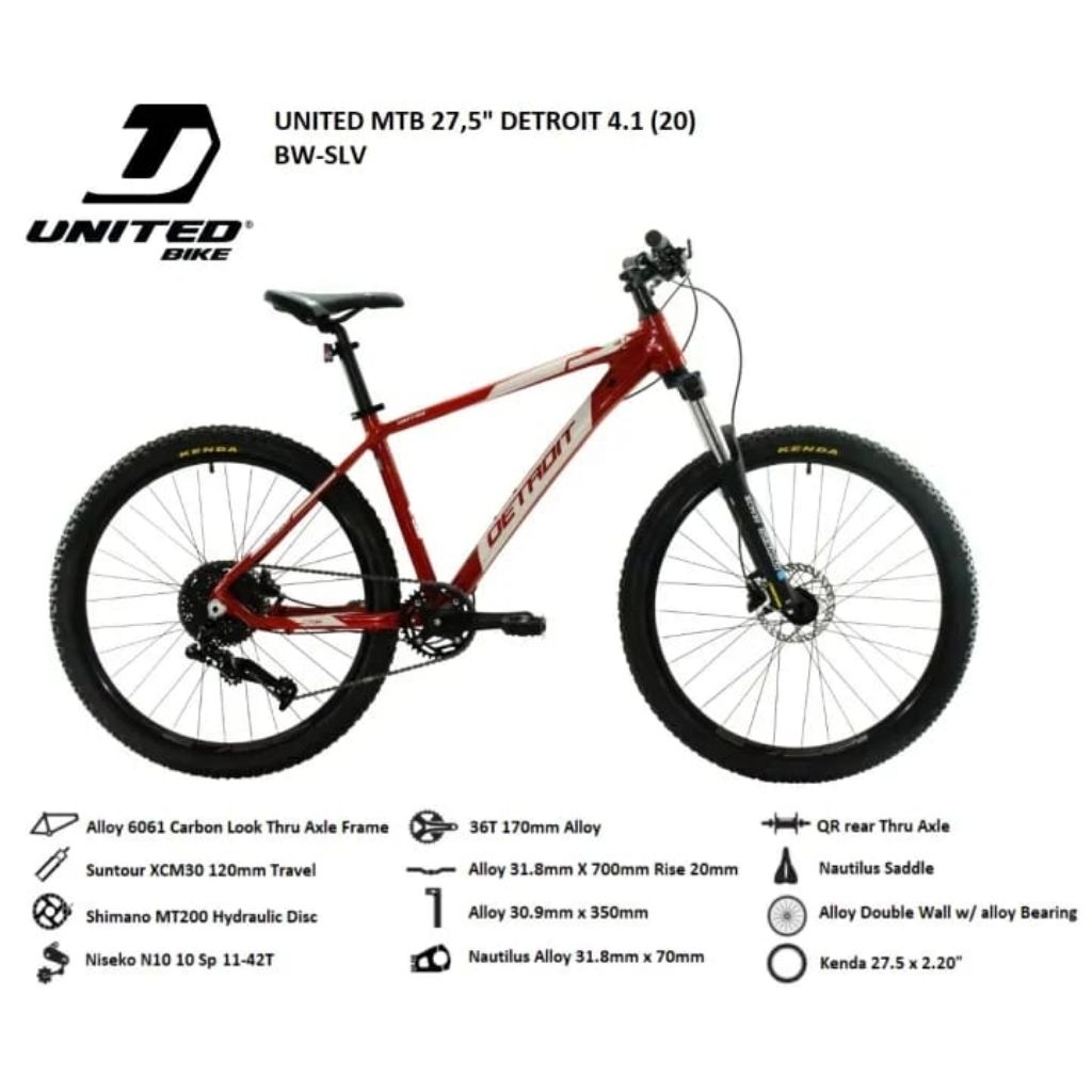 SEPEDA MTB 27,5" UNITED DETROIT 4.1