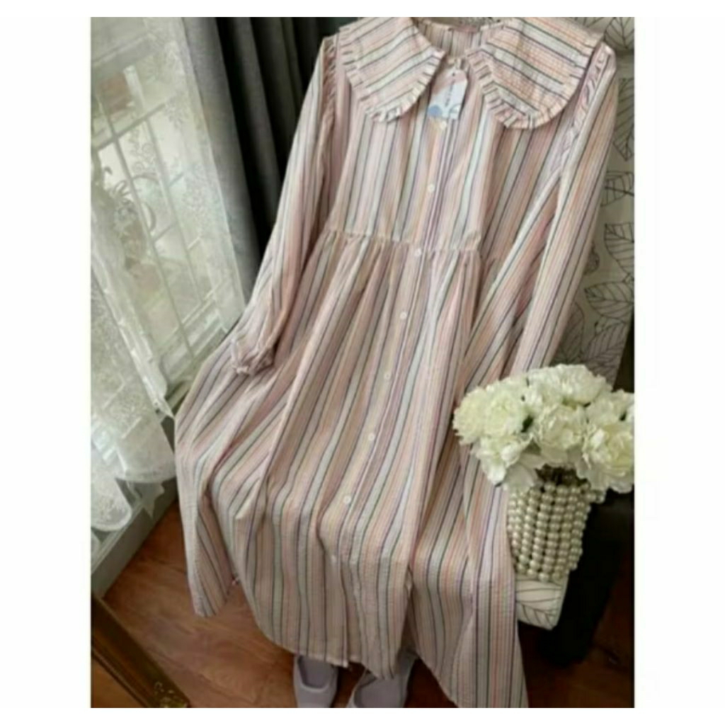 preloved yoona midi rainbow/Preloved Haidee Orlin/Preloved Tunik/Haidee&Orlin/HaideeOrlin/Preloved M