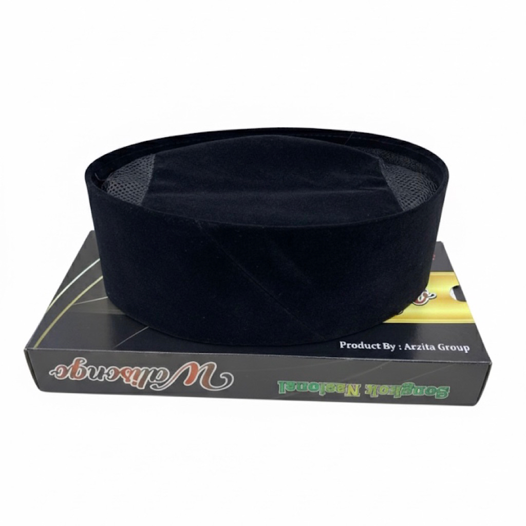 Peci songkok nasional - kopiah nasional - songkok hitam polos - songkok soekarno