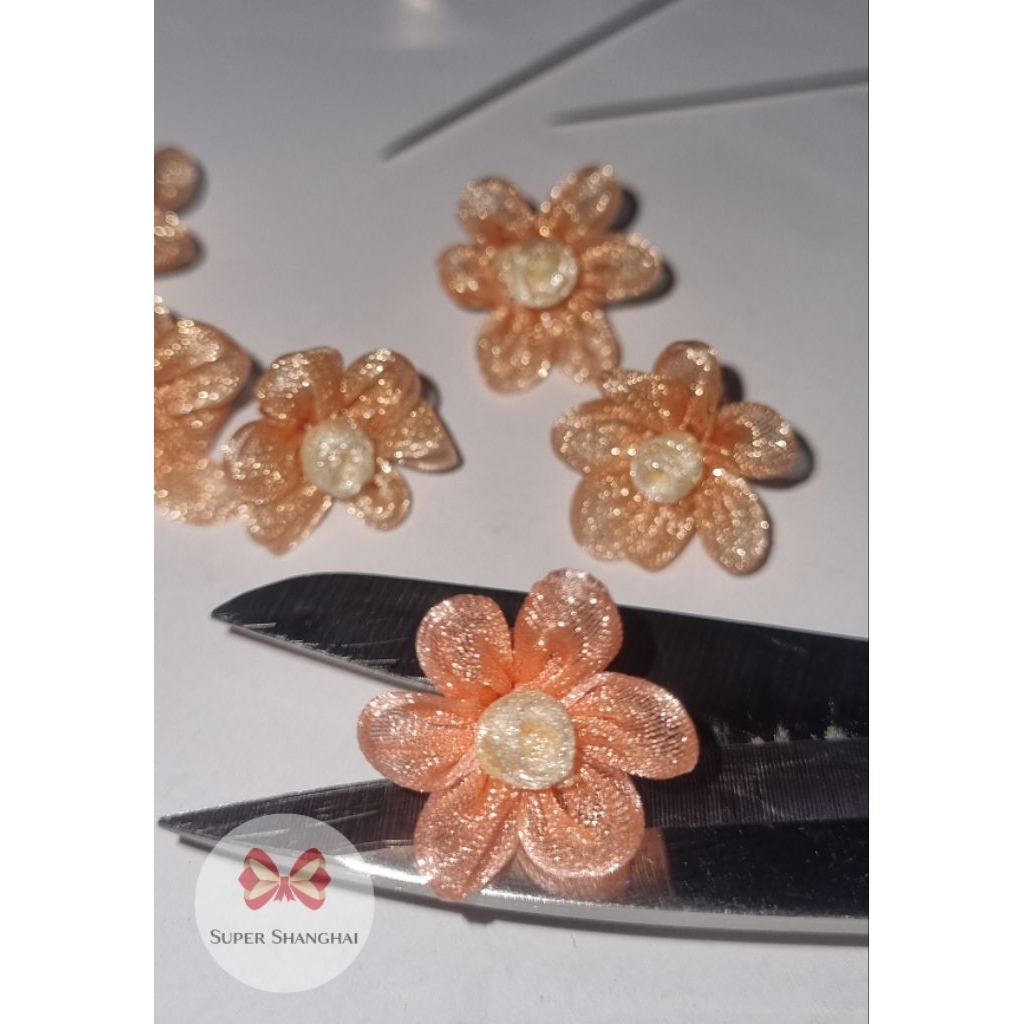 Aplikasi Daisy Organza / Bunga Daisy / Bunga Organza