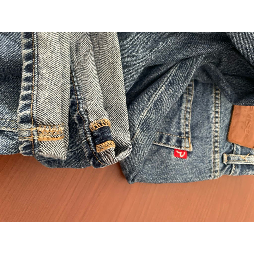 SELVEDGE EVISU WIDE FIT JEAN, CELANA DENIM, CELANA JEANS, CELANA CARPENTER, CELANA CASUAL Y2K