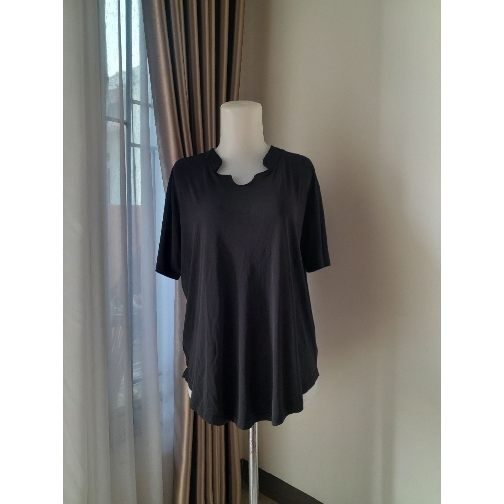 Black Top Jumbo, Kaos Hitam Jumbo Adem, Kaos Jumbo