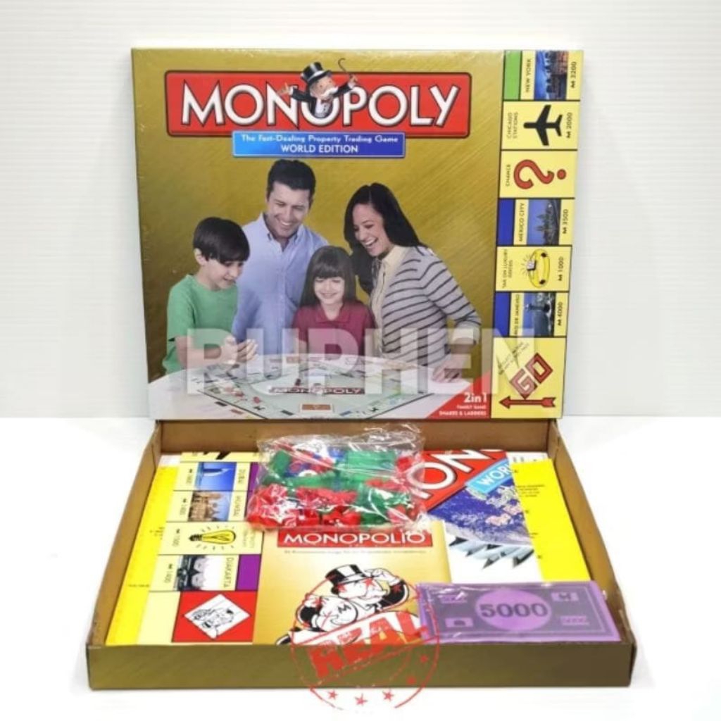 Monopoli English Mainan Keluarga Monopoli Bahasa Inggris Ada Ular Tangga Juga