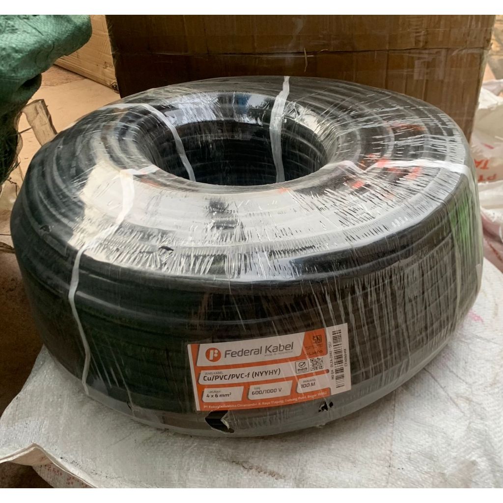 Federal Kabel Serabut NYYHY 4 x 6mm 4 x 6mm 4x6 100m