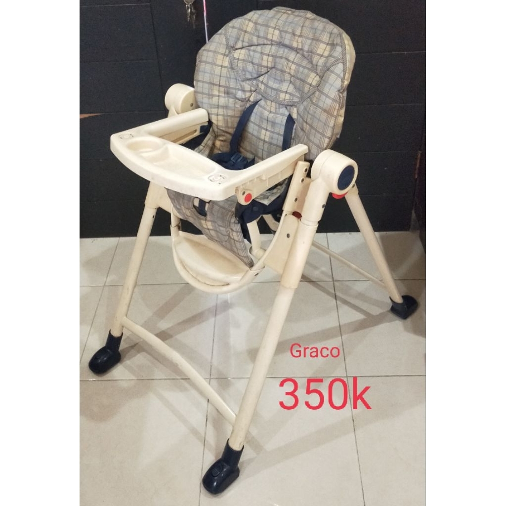High chair kursi makan bayi Graco foldable preloved