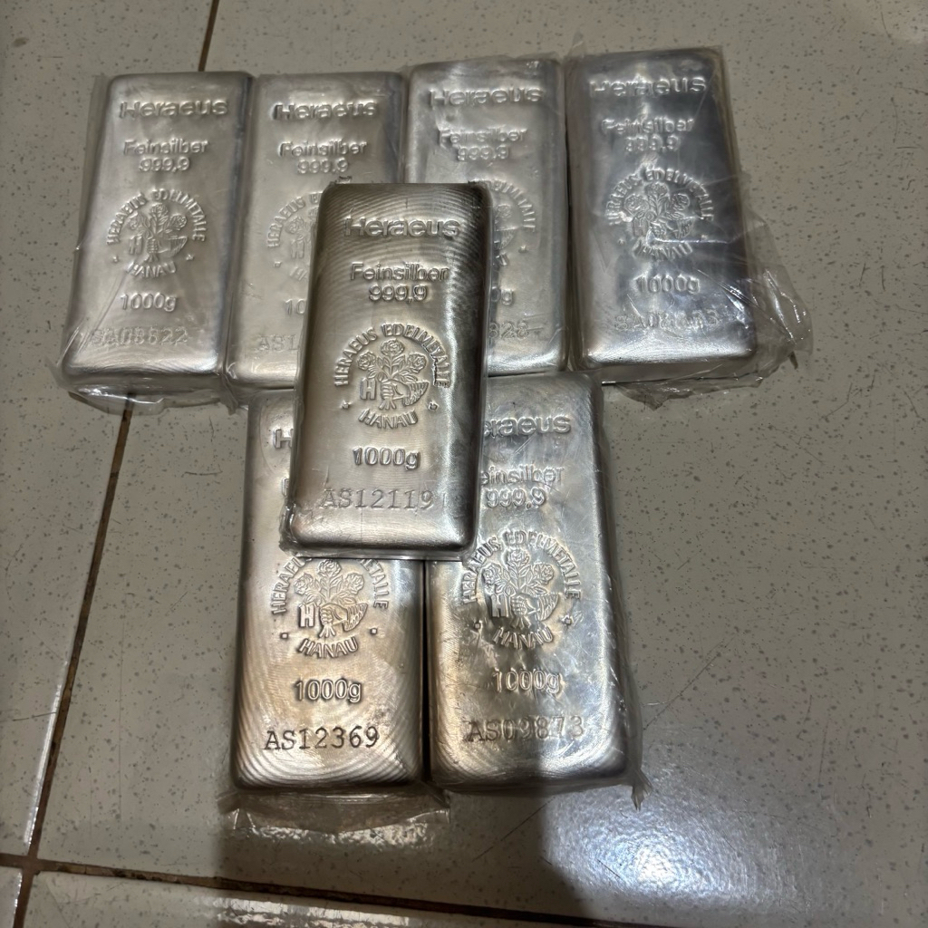 Perak heraus 1kg logam mulia 999,9