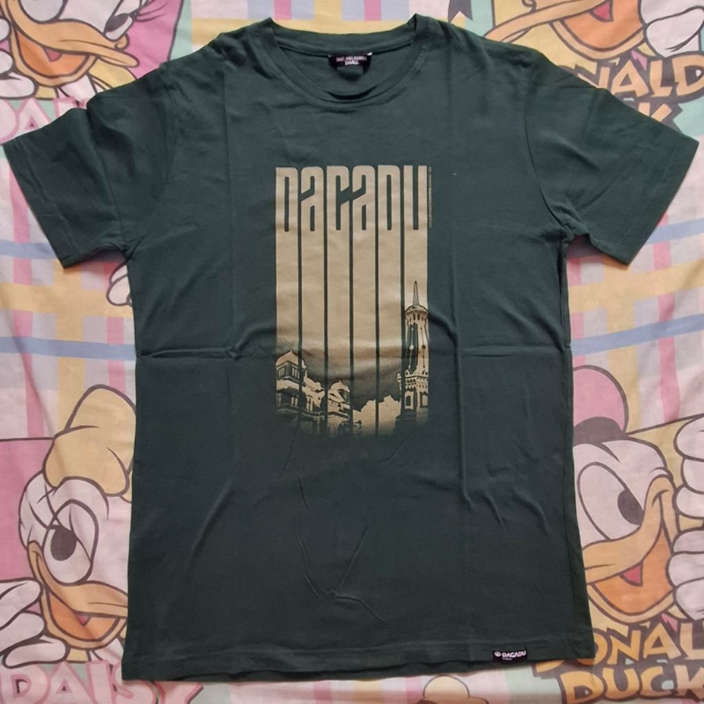 Kaos Dagadu Hijau Preloved Original