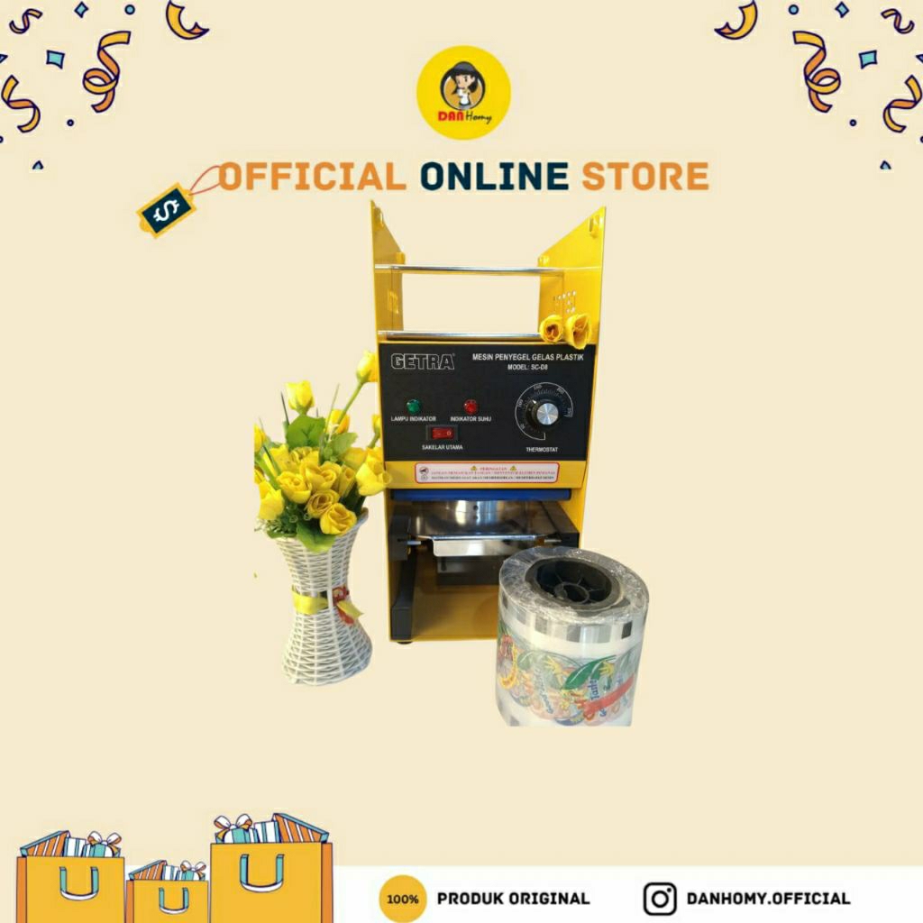 GETRA CUP SEALER MESIN PRES GELAS MINUMAN