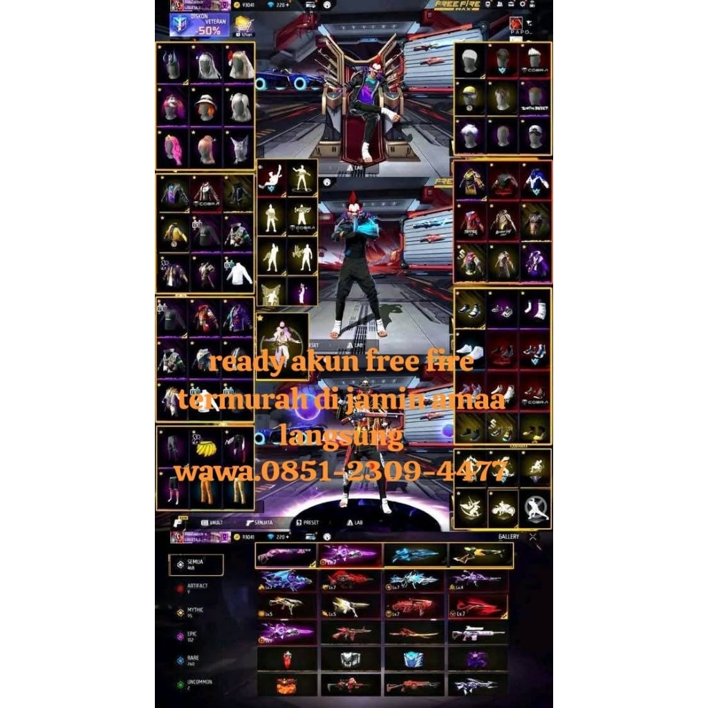 ready akun free fire