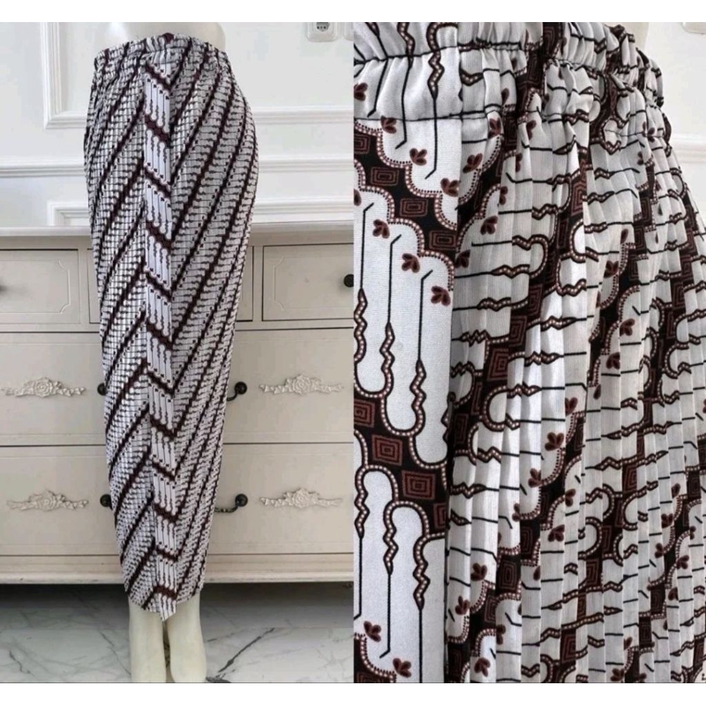 Rok Span Plisket Wiru Parang