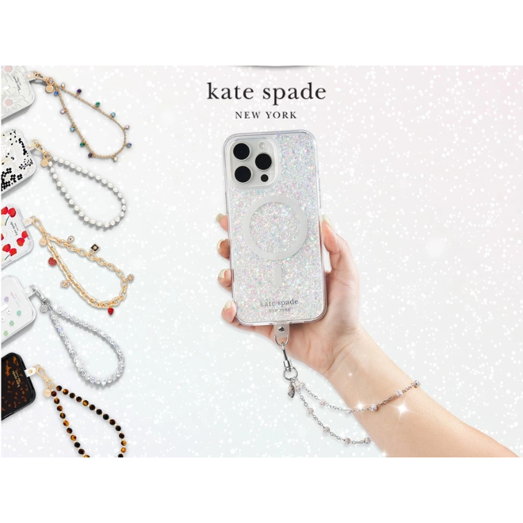 Kate Spade New York Phone Charms Phone Hand Strap [High Shine/Razzle Dazzle/Sea Pearl / Dazzle Chain