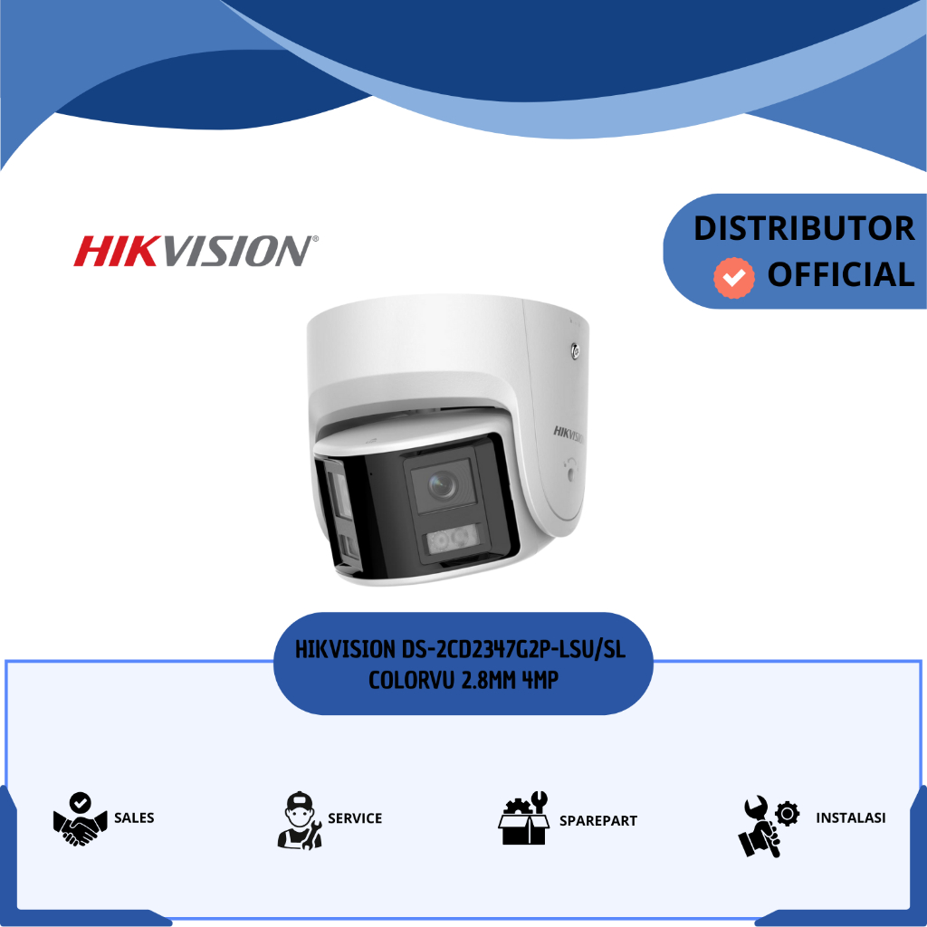 HIKVISION DS-2CD2347G2P-LSU/SL CCTV PANORAMIC  COLORVU 2.8MM 4MP