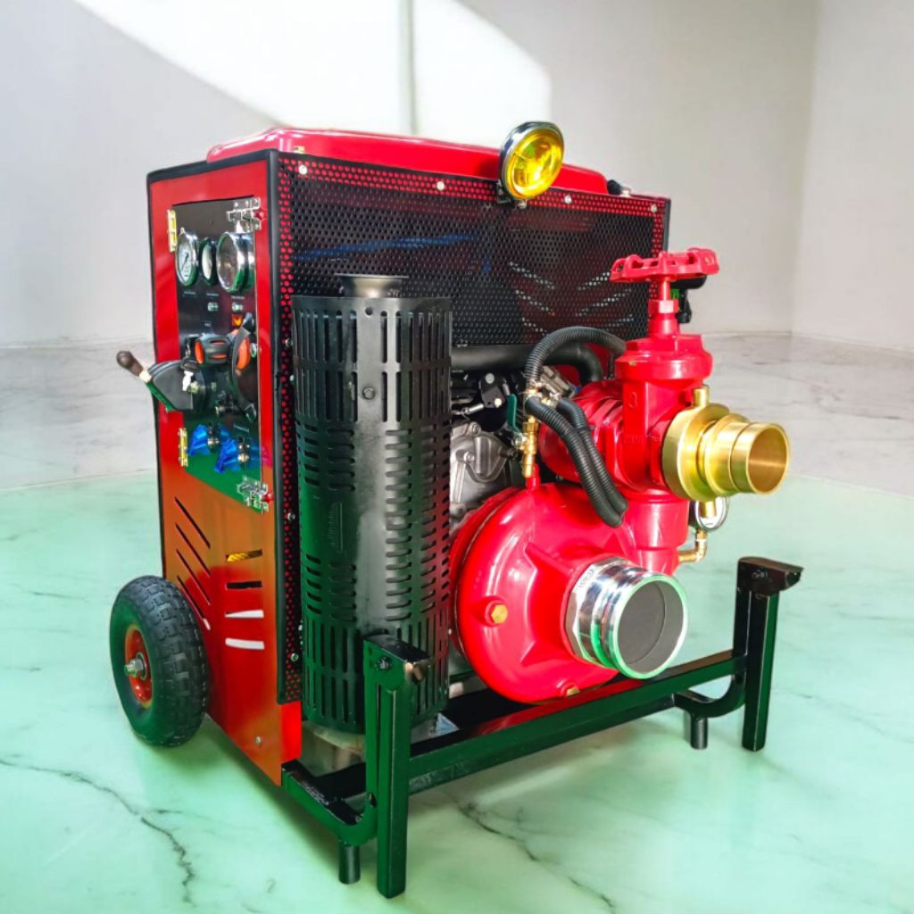 FIREPUMP || POMPA PEMADAM YORDAN YR-1000ES 50HP DEBIT550GPM TWIN CYLINDER