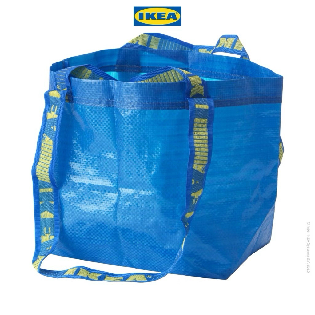 IKEA BRATTBY Kantong / Tas Belanja Kapasitas Kecil 27x27 Cm