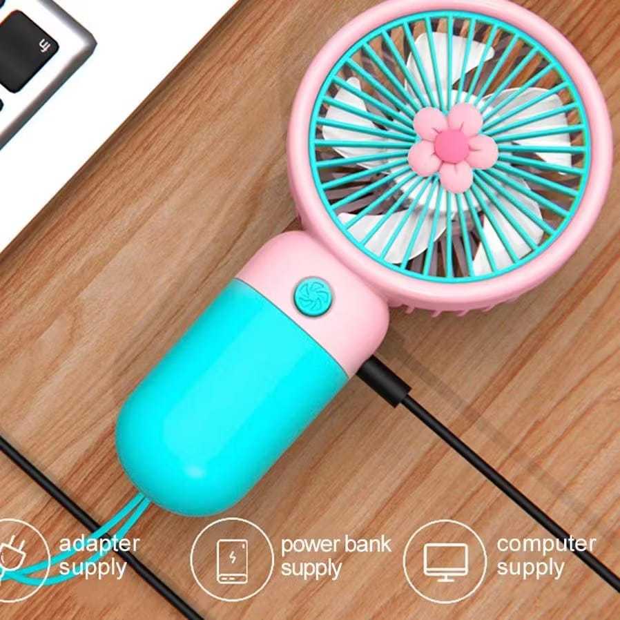 KIPAS ANGIN MINI SANRIO HANDHELD FAN - KIPAS ANGIN yang MENGGEMASKAN