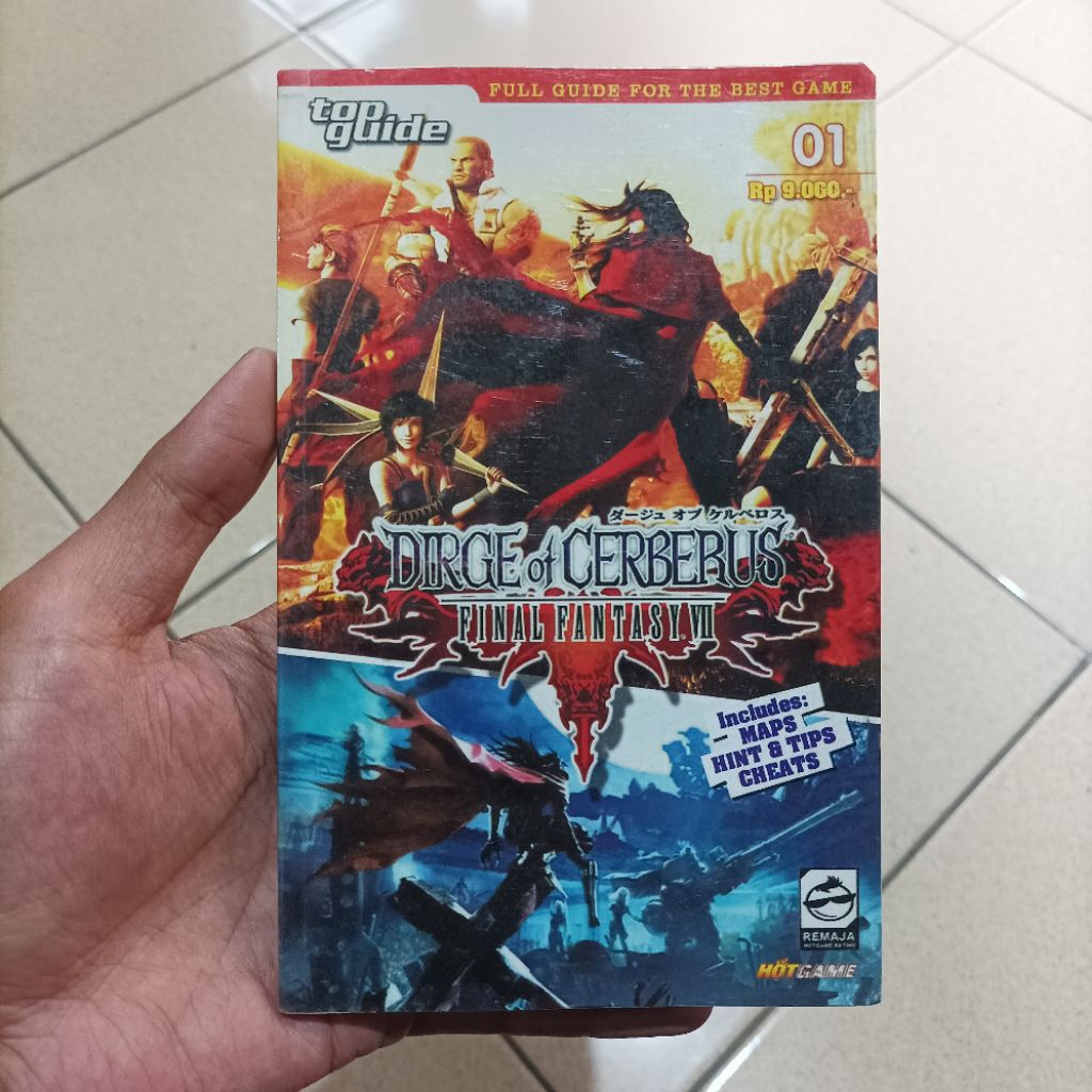 Buku Cheat Manual Guide PS2 Games Final Fantasy Dirge Of Cerberus
