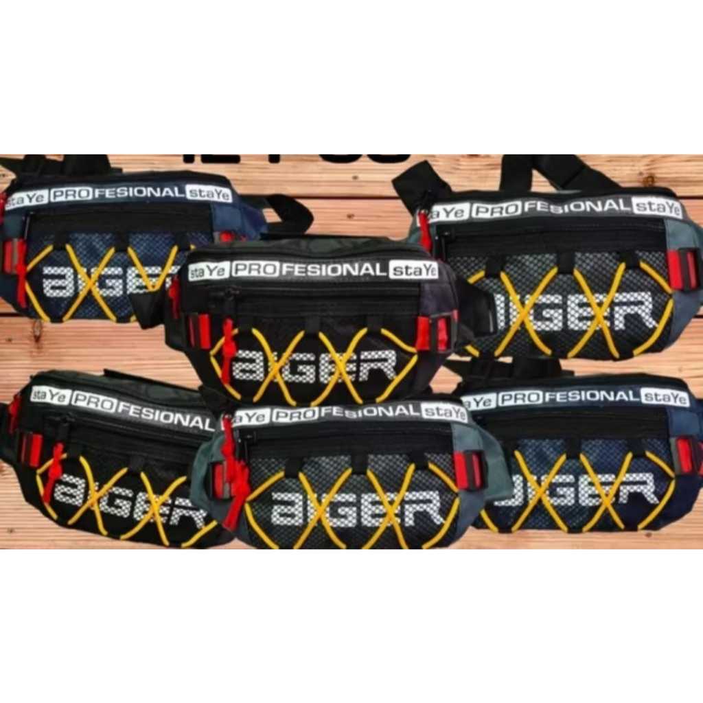 PAKET USAHA - ISI 12 Pcs Tas Wesbag Pria - Tas Pinggang Anti Air