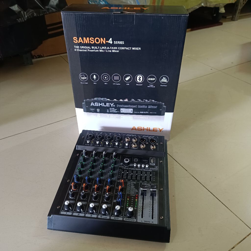 Mixer Ashley Samson 4 Original Mixer Audio 4 channel Ashley Samson 4
