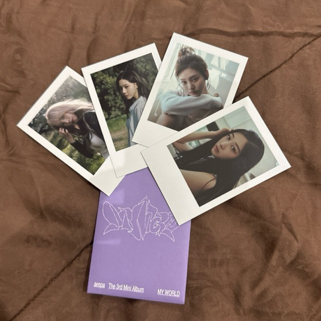 Polaroid AESPA 15K MY WORLD Karina winter giselle ningning SALE