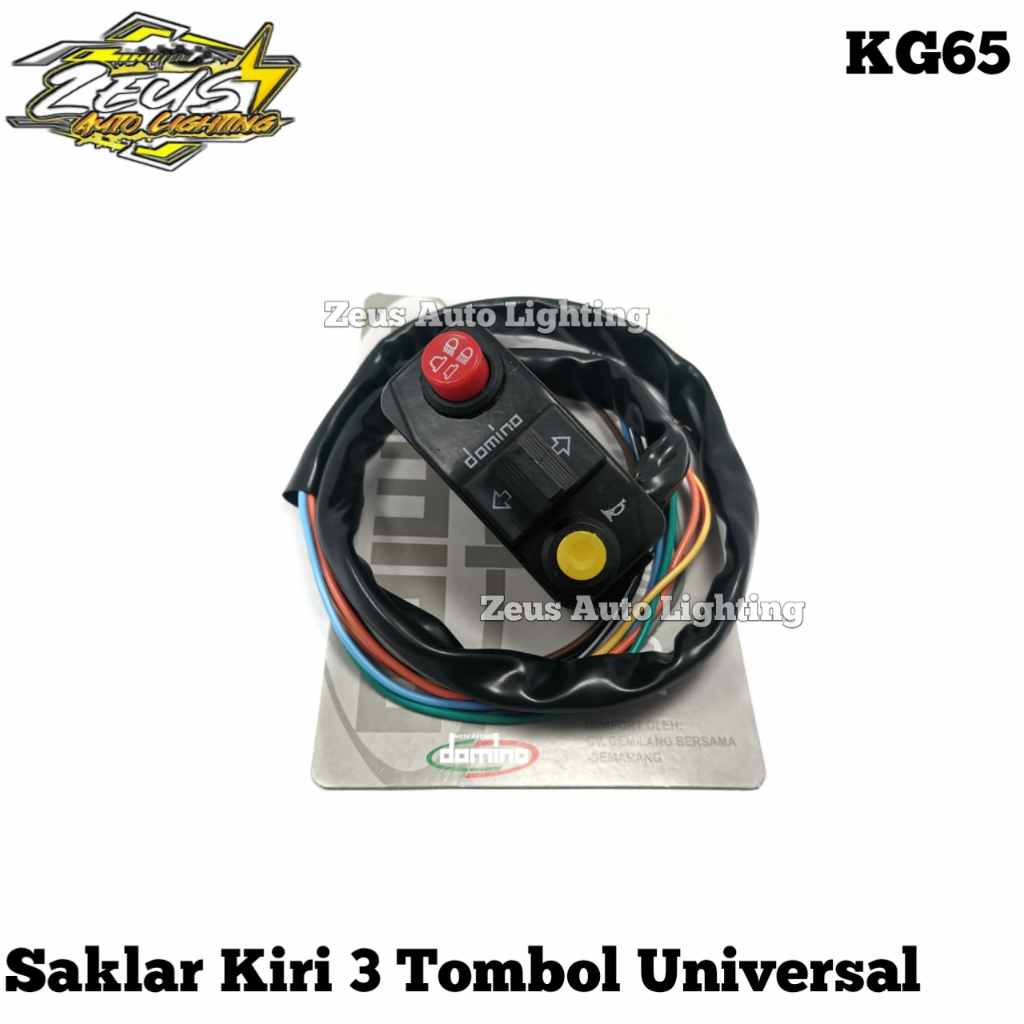 Saklar Kiri Motor 3 Tombol Universal Thailand Original – Saklar 3 Tombol , Sein Klakson & Lampu, Kab